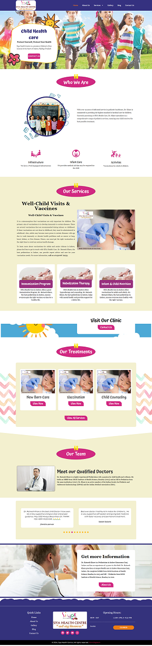 Dr. Ratnesh Khare - Expert Pediatrician at SPA Health Center for Child Health Care and Vaccinations, Website Designed by Xtrim Digitech