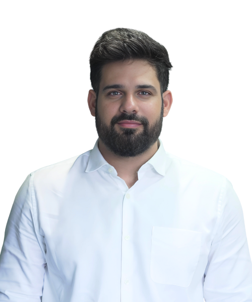 Ankit Sabarwal, Director of Xtrim Digitech Pvt. Ltd., in a white shirt with a confident expression.