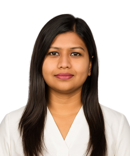 Shreya Mishra, Senior Tele Sales Manager at Xtrim Digitech Pvt Ltd, Indore since 2017, professional profile photo in white outfit