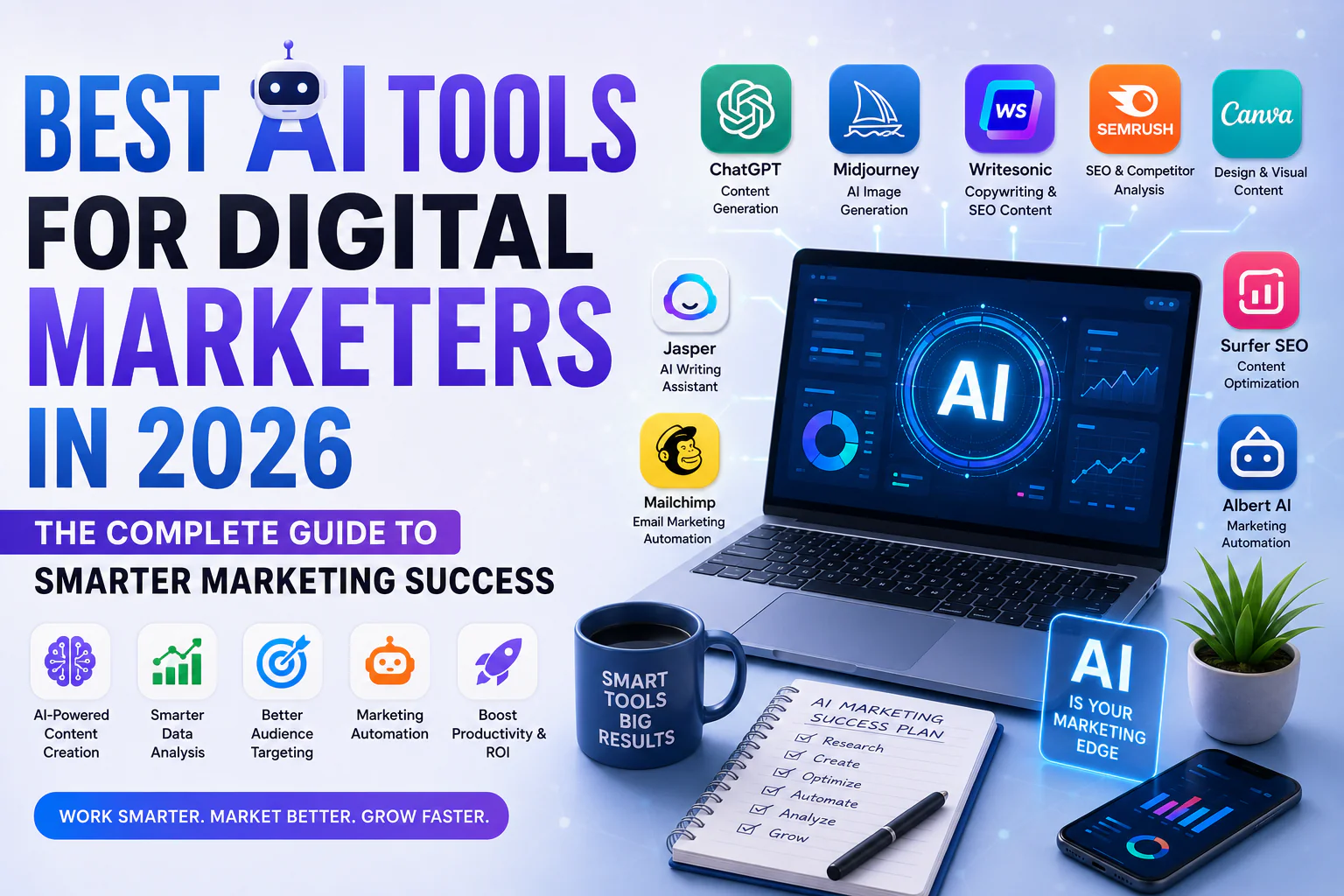 Best AI Tools for Digital Marketers in 2026: The Complete Guide to Smarter Marketing Success