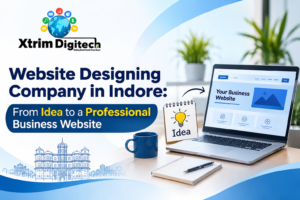 Xtrim Digitech website designing company in Indore, showcasing the process of turning a business idea into a professional website.